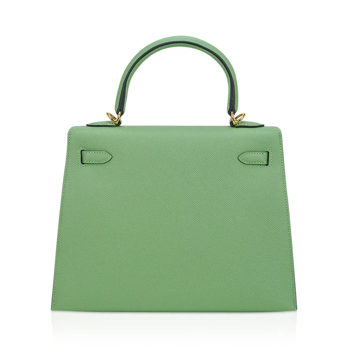 Kelly 25 Sellier Bag Vert Criquet Epsom Leather with Gold Hardware