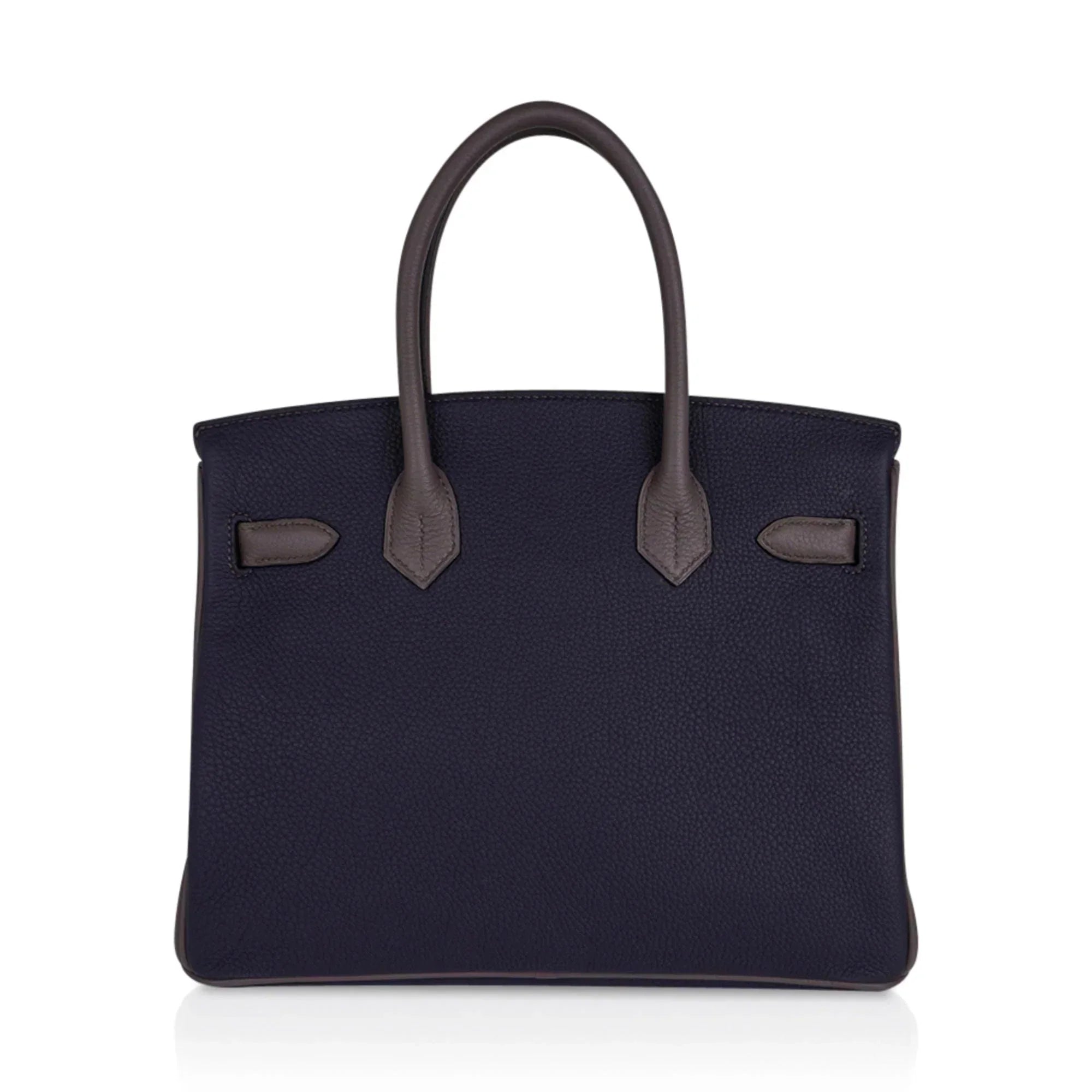 Special Order HSS Birkin 30 Bag Blue Nuit & Etain Togo Leather with Brushed Palladium Hardware