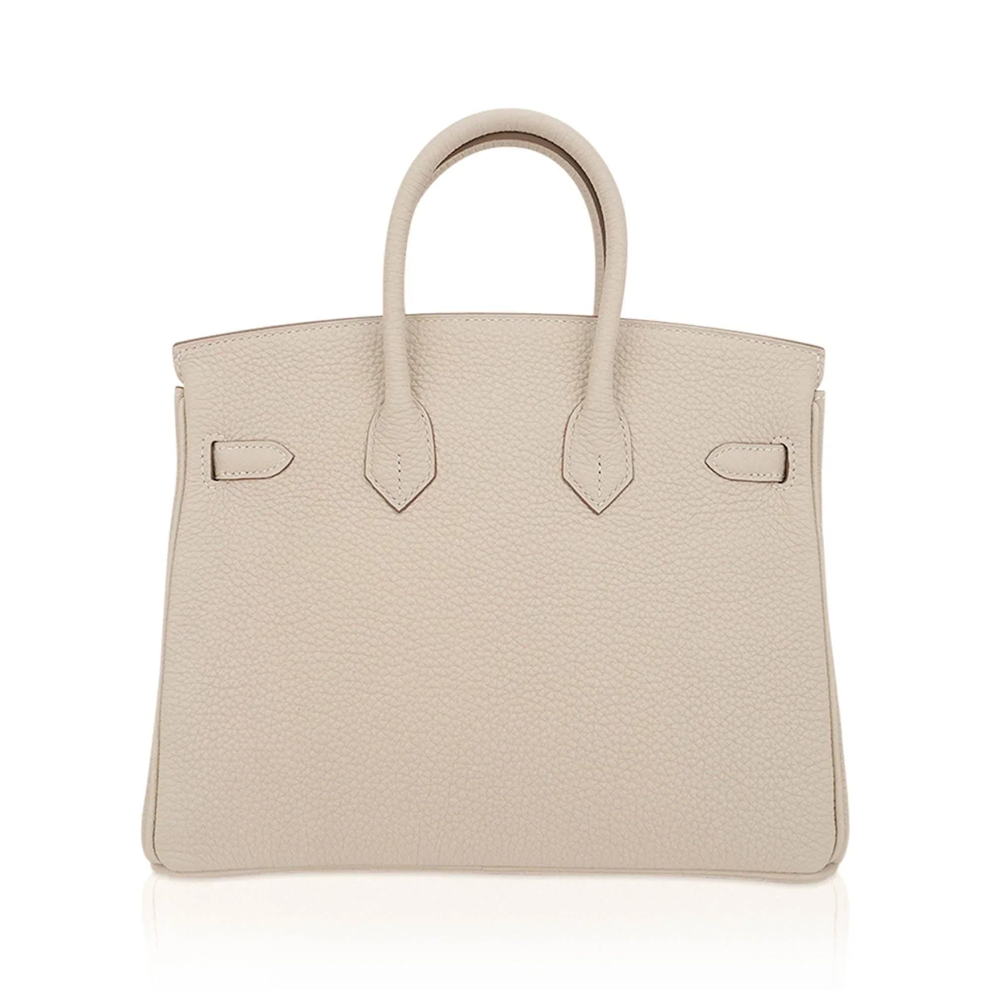 Birkin 25 Bag Craie Togo Leather with Rose Gold Hardware