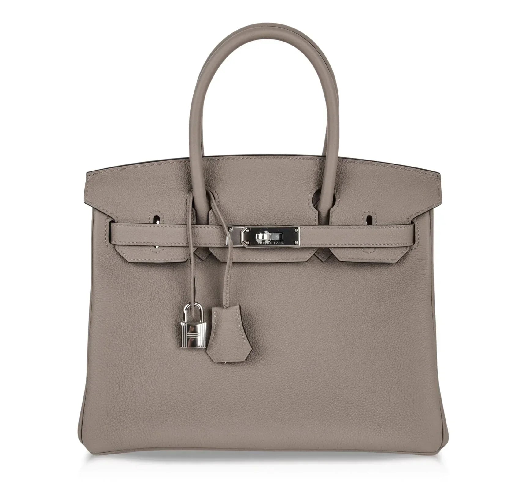 Birkin 30 Bag Gris Asphalte Togo Palladium Hardware