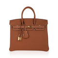 Birkin 25 Bag Gold Togo Leather with Gold Hardware