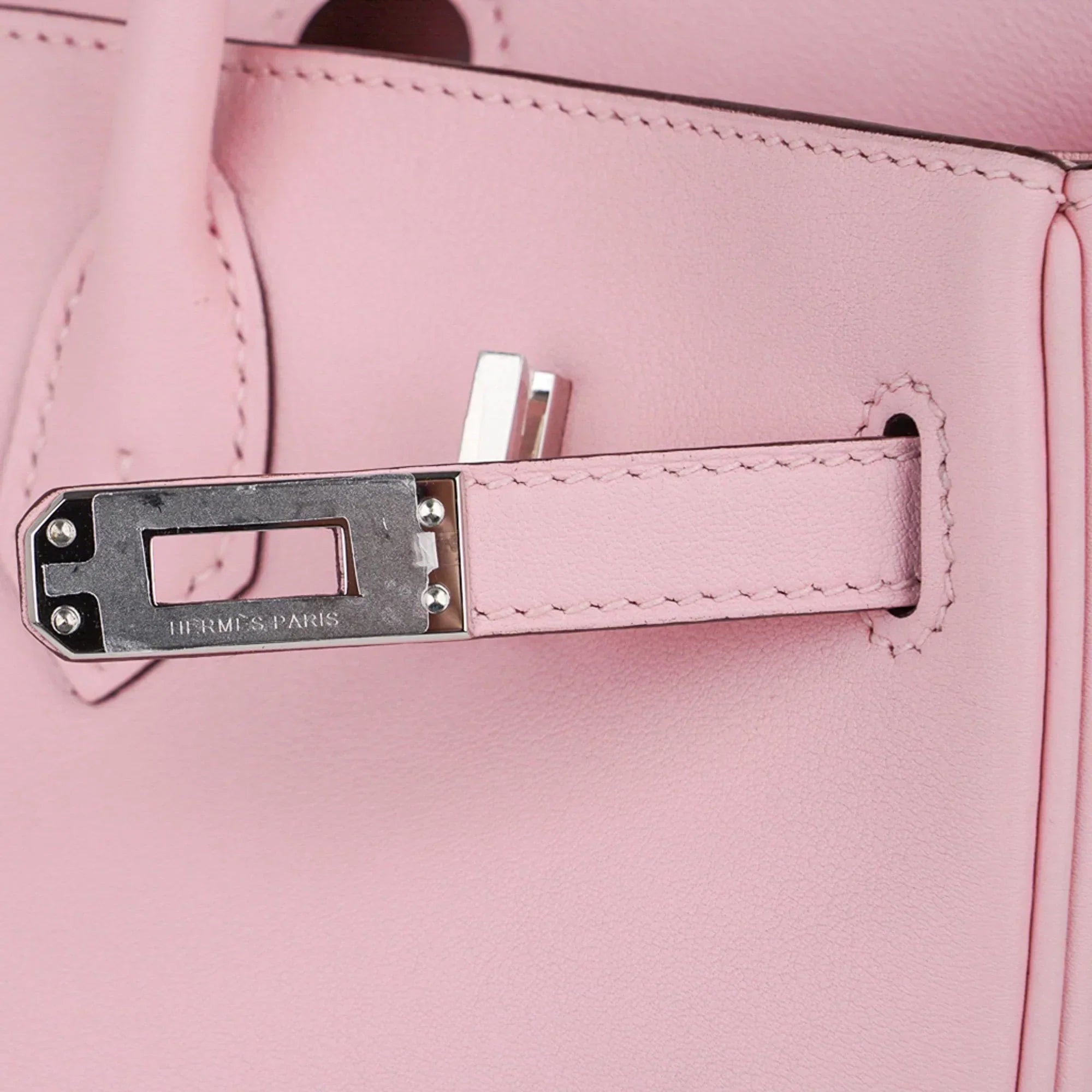 Birkin 25 Bag Rose Sakura Palladium Hardware Rare