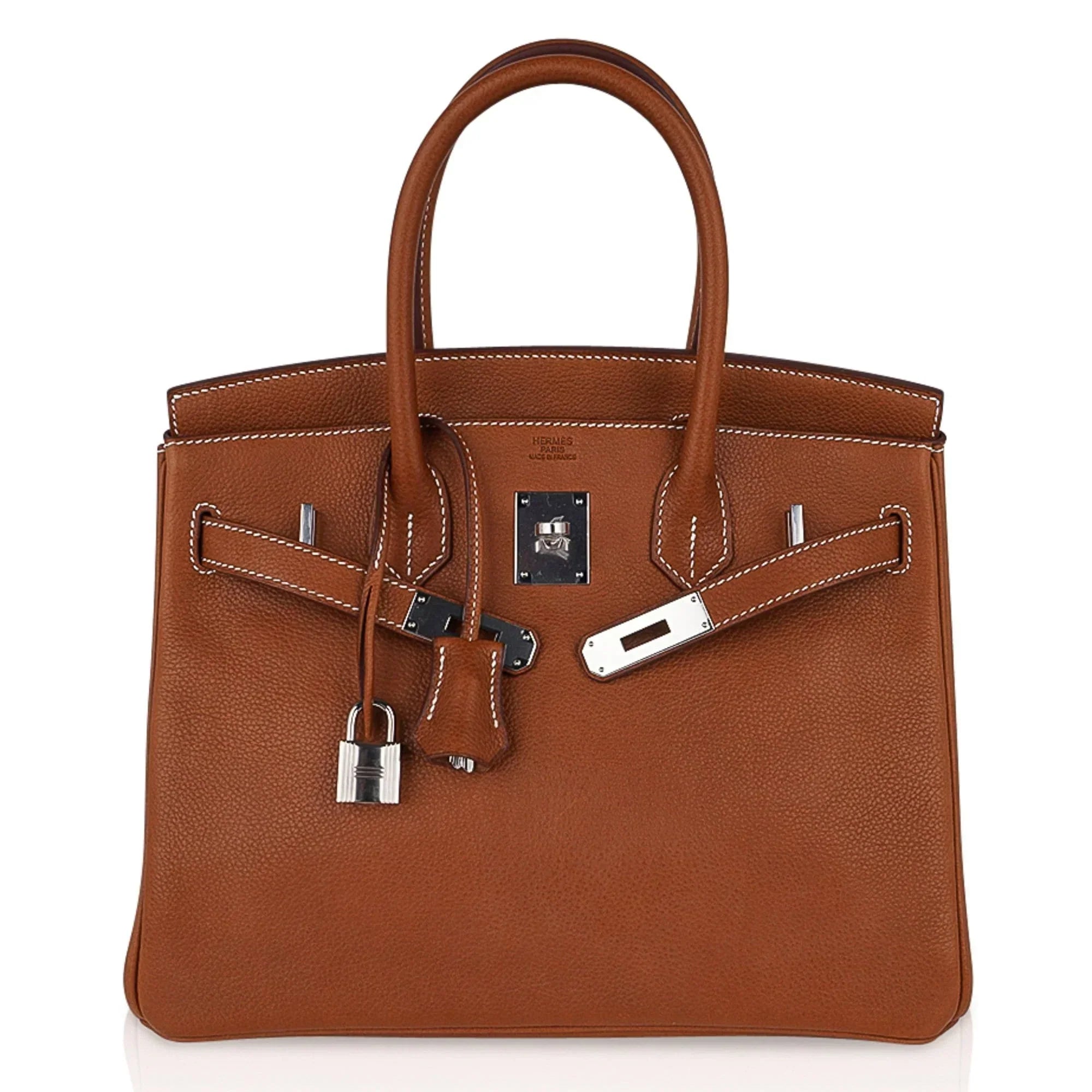 Birkin 30 Bag Barenia Faubourg Palladium Hardware