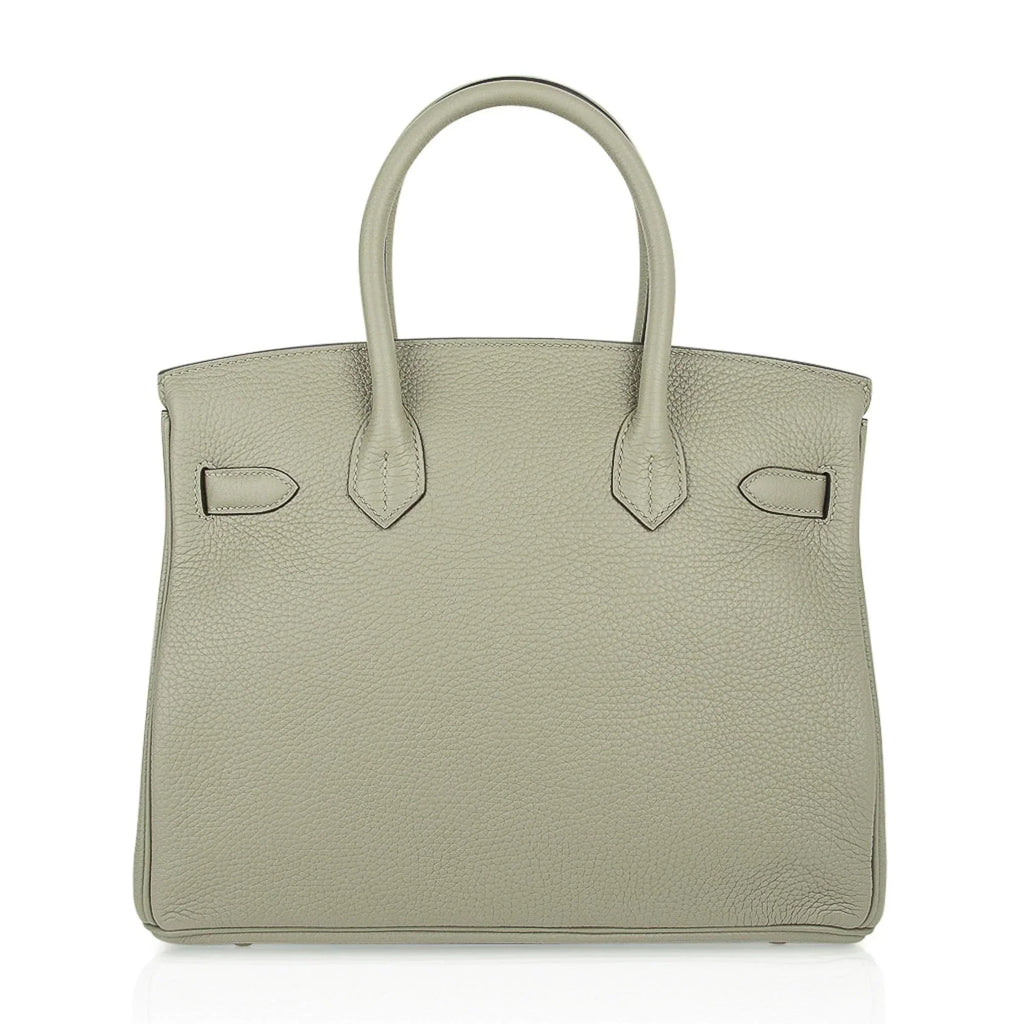 Birkin 30 Bag Sage (Sauge) Clemence Leather Gold Hardware